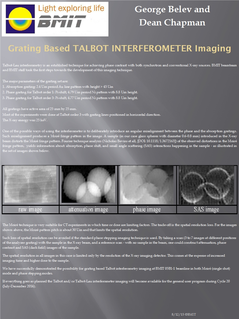 Grating Based Talbot Interferometer Imaging Image